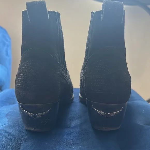 Zadig & Voltaire black western leather boots - Picture 4 of 5